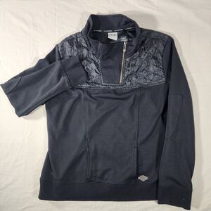 Women's Black Half-Zip Jacket